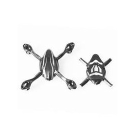 Coque Hubsan Leds H107-A31 noir et argent 